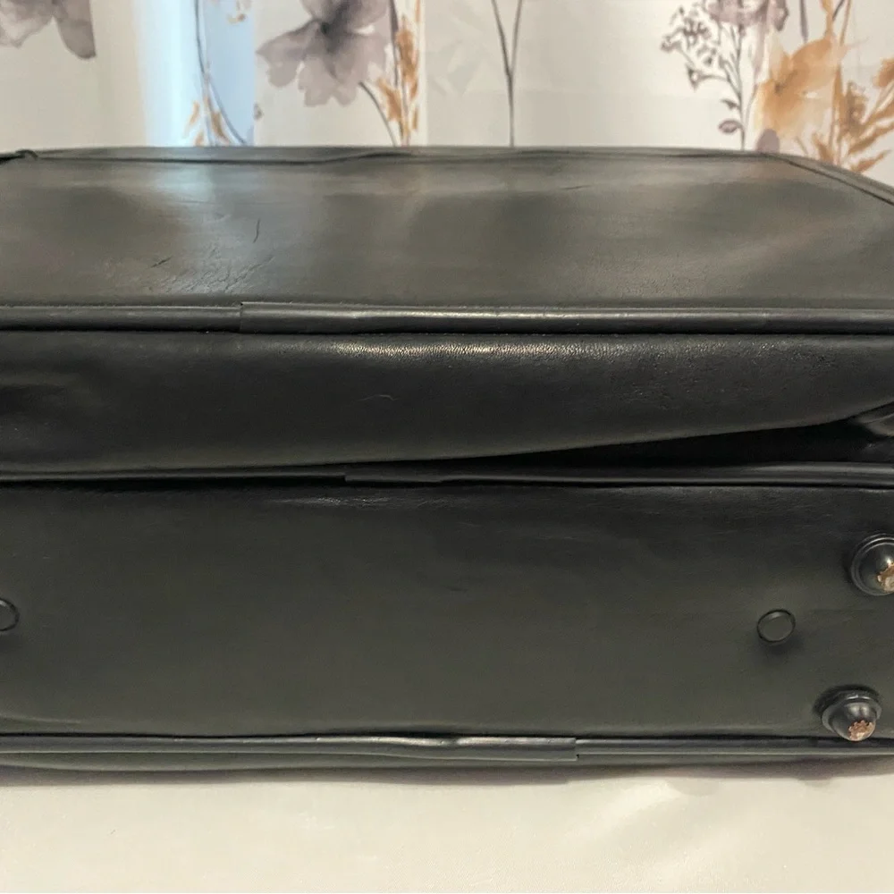 Men’s Black Leather Calise Briefcase
